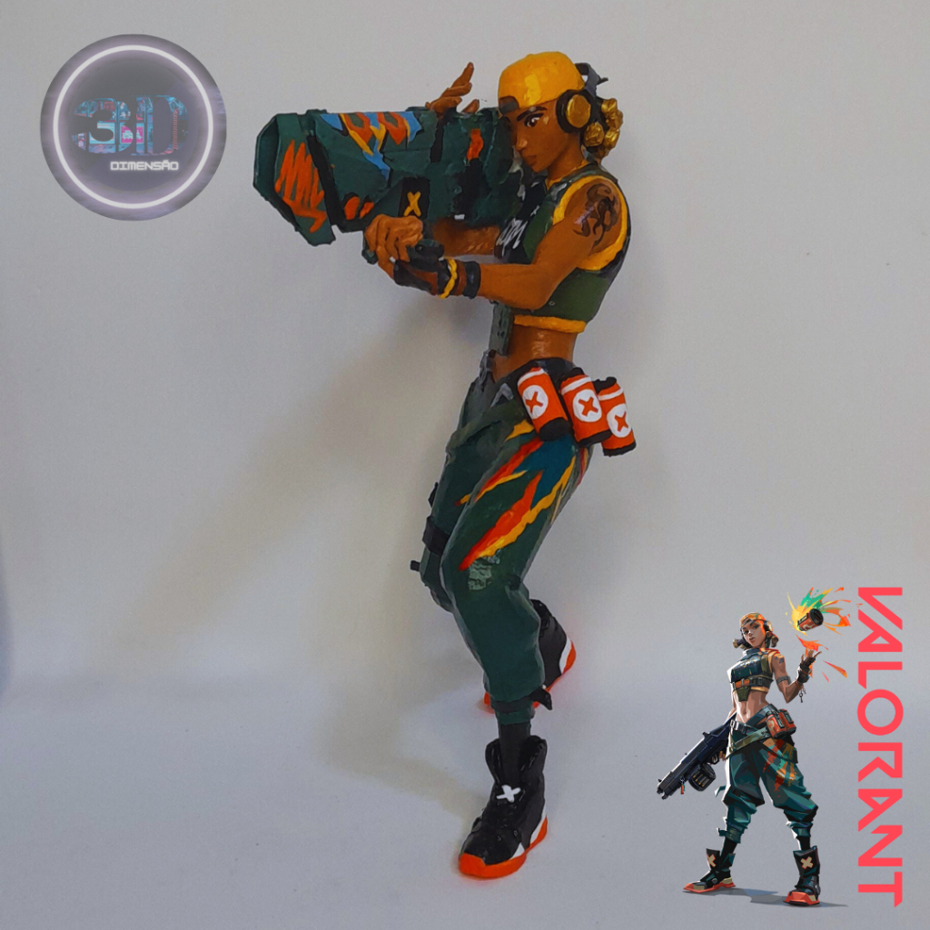 Raze Valorant Action Figure Jogo Shopee Brasil