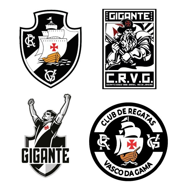Kit 4 Adesivos - VASCÃO - VASCO DA GAMA | Shopee Brasil