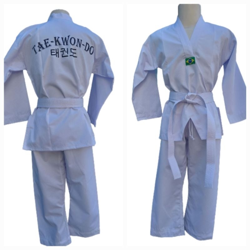 Uniformes de taekwondo mestre masculino adulto feminino Dobok Tae Kwon Do  traje de treino MG