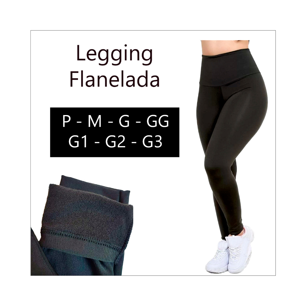 CALÇA LEGGING PELUCIADA, LEGGING FLANELADA FEMININA CINTURA TA