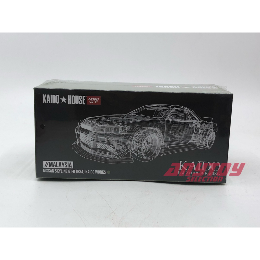 Kaido HOUSE x Mini GT Skyline-R R34 MDX 2023 Exclusivo KHMG058 GTR