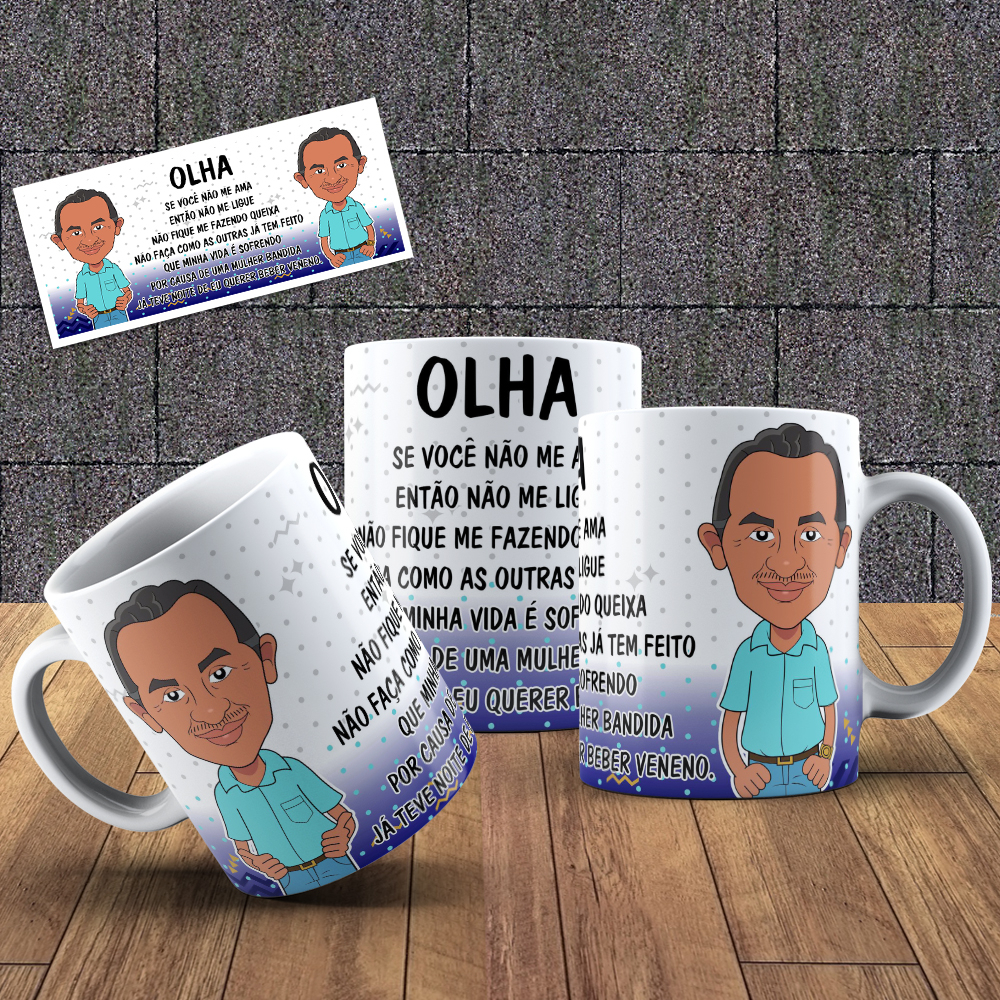 Caneca Manuel Gomes Olha Se VocÊ NÃo Me Ama Shopee Brasil