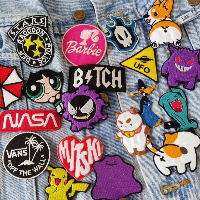 kit com 8 patches patch a sua escolha bordado termocolante | Shopee Brasil