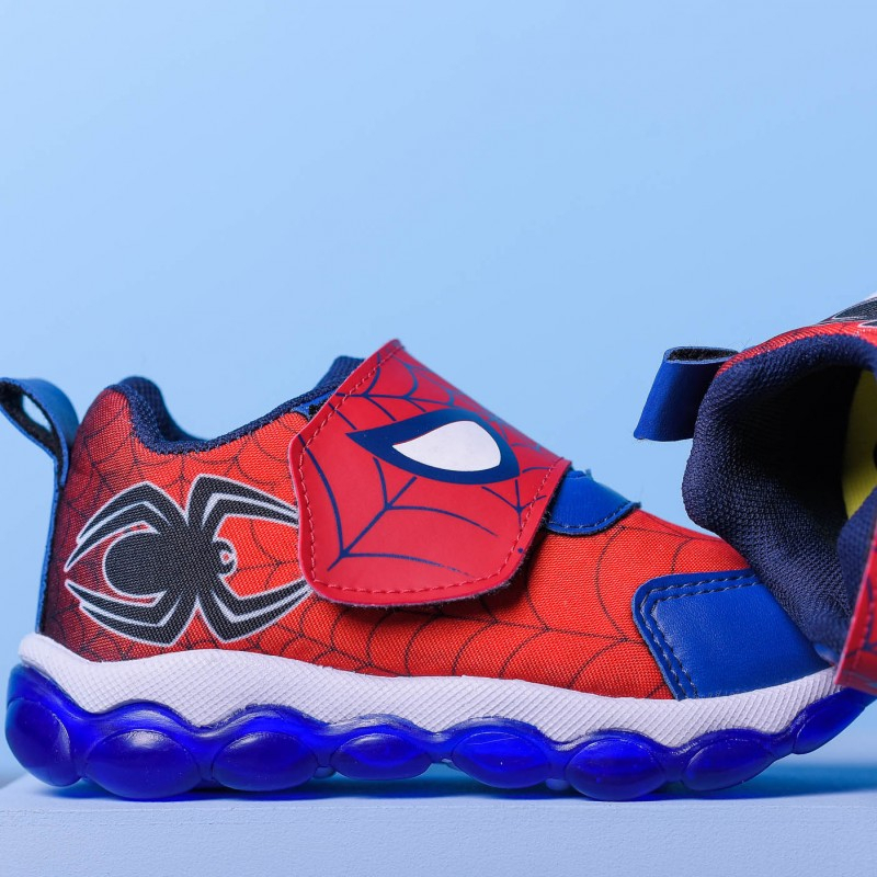 Tenis Infantil menino Led Homem Aranha luzinha Minipe Original Velcro ...