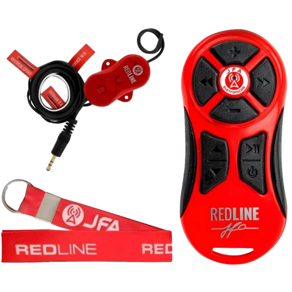 03 Kit's Controle Distancia Jfa K1200 Red Line Controle p/ Player c/ Plug P2 da Interface W/R Marca Pioneer ou Players c/ Interface Resistiva