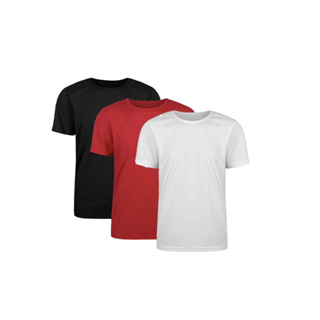 Kit 3 Camiseta Masculina Academia Roupa Treino Algodão