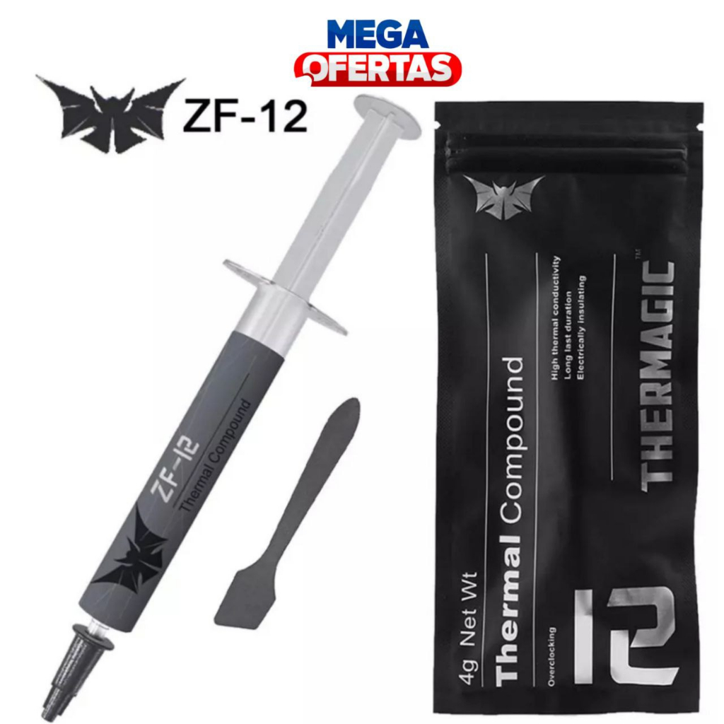 Pasta térmica Thermagic ZF-12 Alta performance para Computadores , Consoles , Placa de vídeo , Notebook