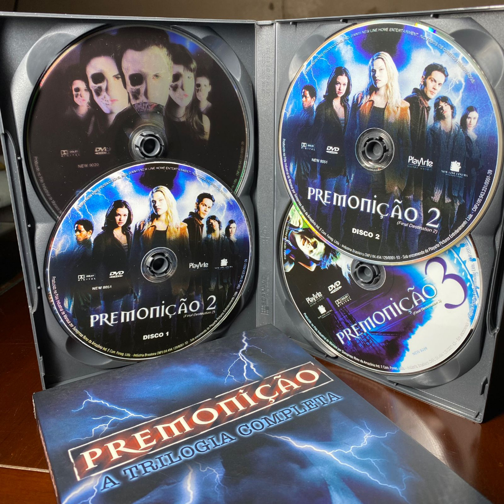 BOX Premonição - A Trilogia Completa (4 Discos) 2000 à 2006 | Shopee Brasil