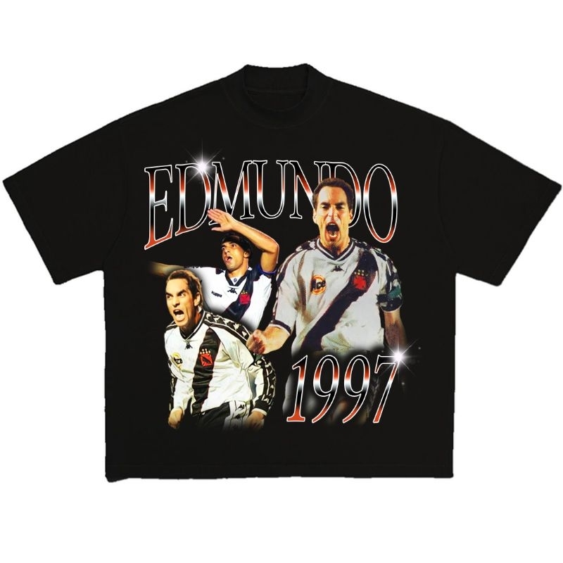 Camiseta Edmundo Vasco - bootleg streetwear unissex
