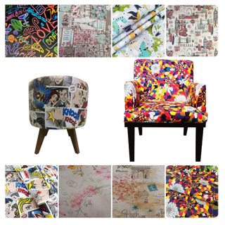 1 metro de Corino Courino PVC Estampado impermeável - Varias estampas