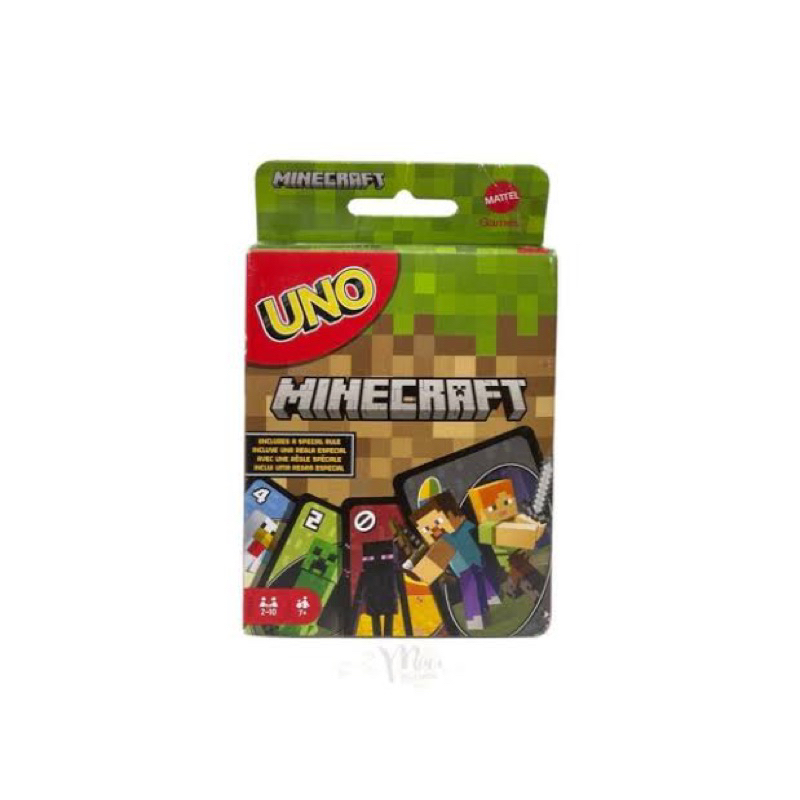 Jogo De Cartas Uno: Jogo De Festa Minecraft Famly | Card Game UNO: Minecraft Famly Party Game