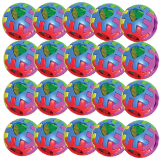Kit 20 Bolas Educativas Pedagógicas - Cada Bola Acompanha 12 peças Montáveis para o desenvolvimento Infantil - Produto com Certificação Inmeto