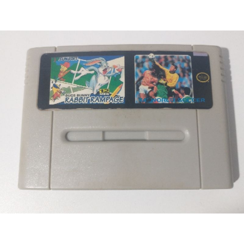 Cartucho paralelo Super Nintendo 2 in 1- Bugs Bunny Rabbit Rampage e ...
