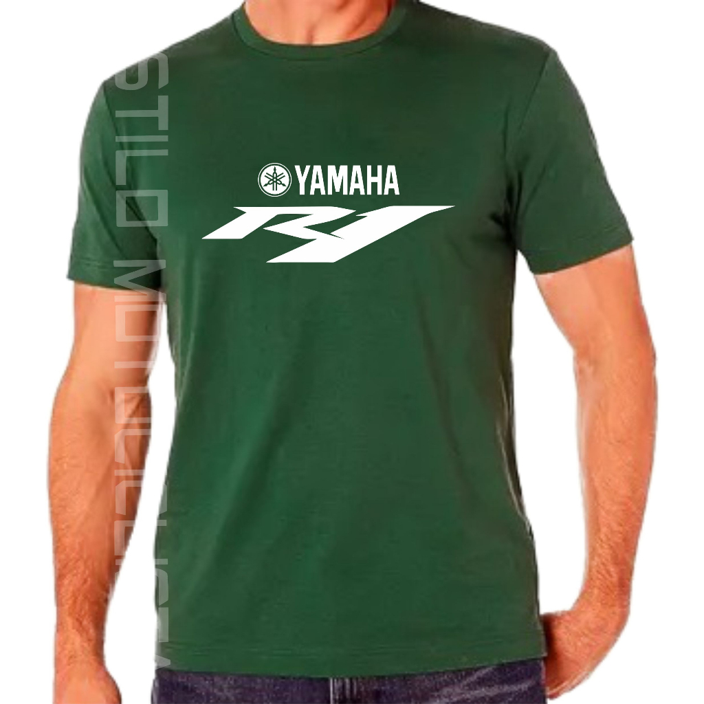 Camiseta R1 YAMAHA R1 Motociclista moto masculino feminino