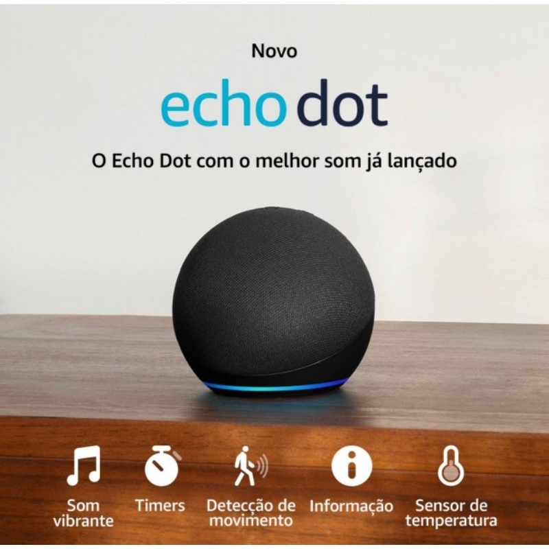 Alexa Echo Dot (3° geração) smart speaker com assistente virtual  110V/240V