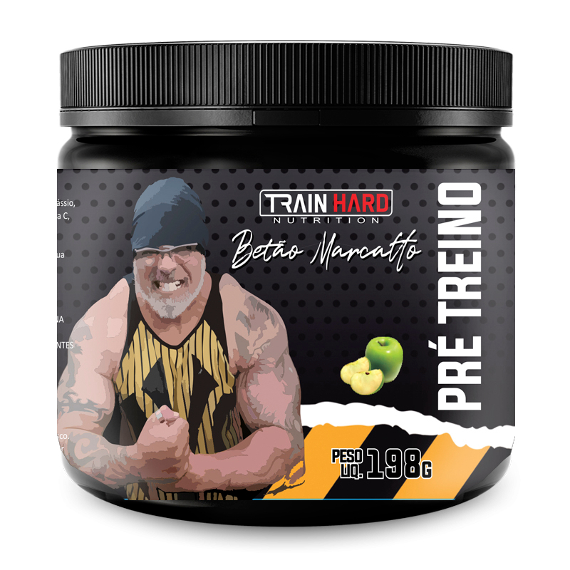 Pré Treino by Betão Marcatto 198g Sabor Maça Verde - Train Hard Nutrition
