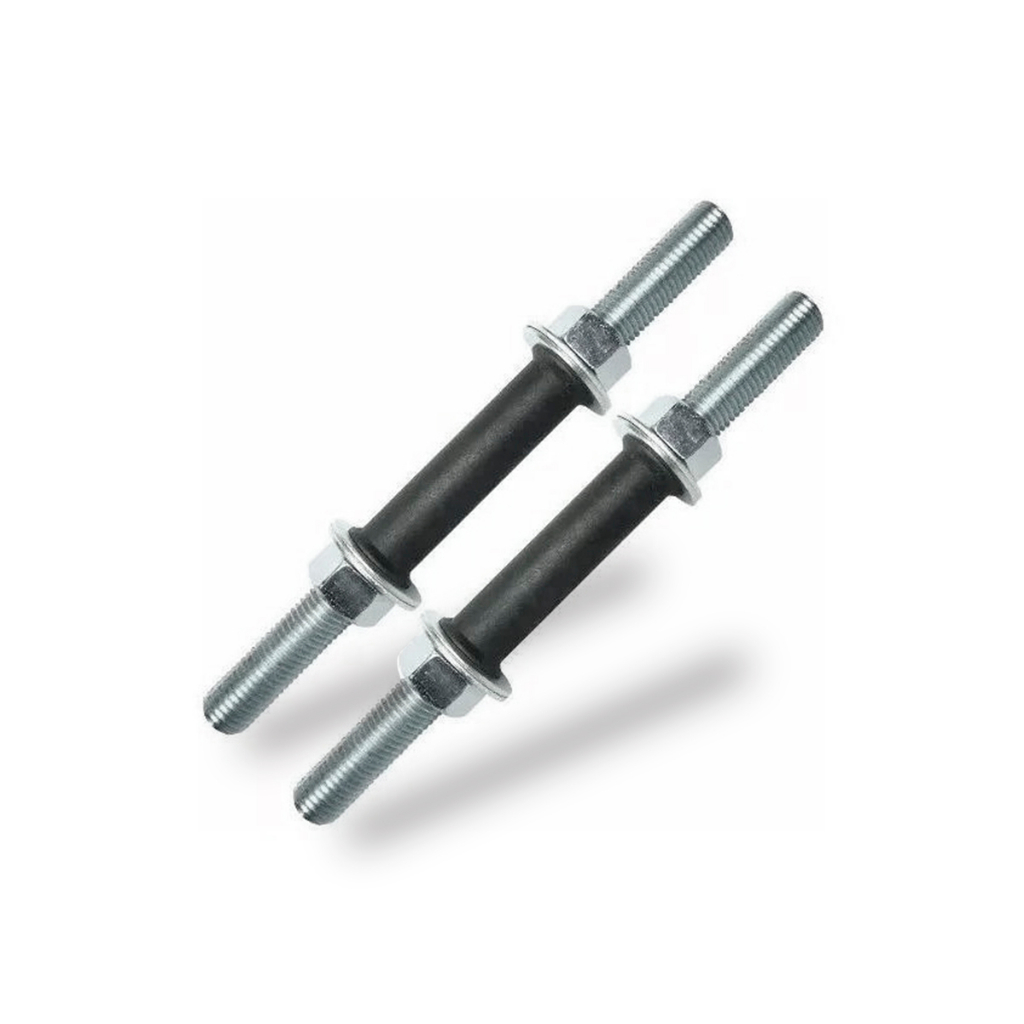 Par Halter Barra Roscada 33cm Maciça Rosca 1'' Musculação