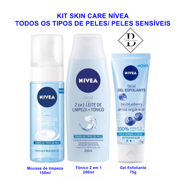 Kit Nívea Skin Care Equilíbrio Nutritivo | Todos os tipos de peles ...