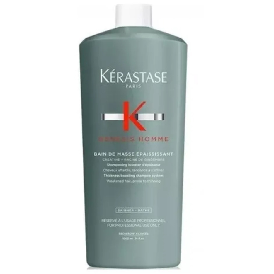 Kérastase Genesis Homme Bain De Masse Shampoo 1000ml Shopee Brasil