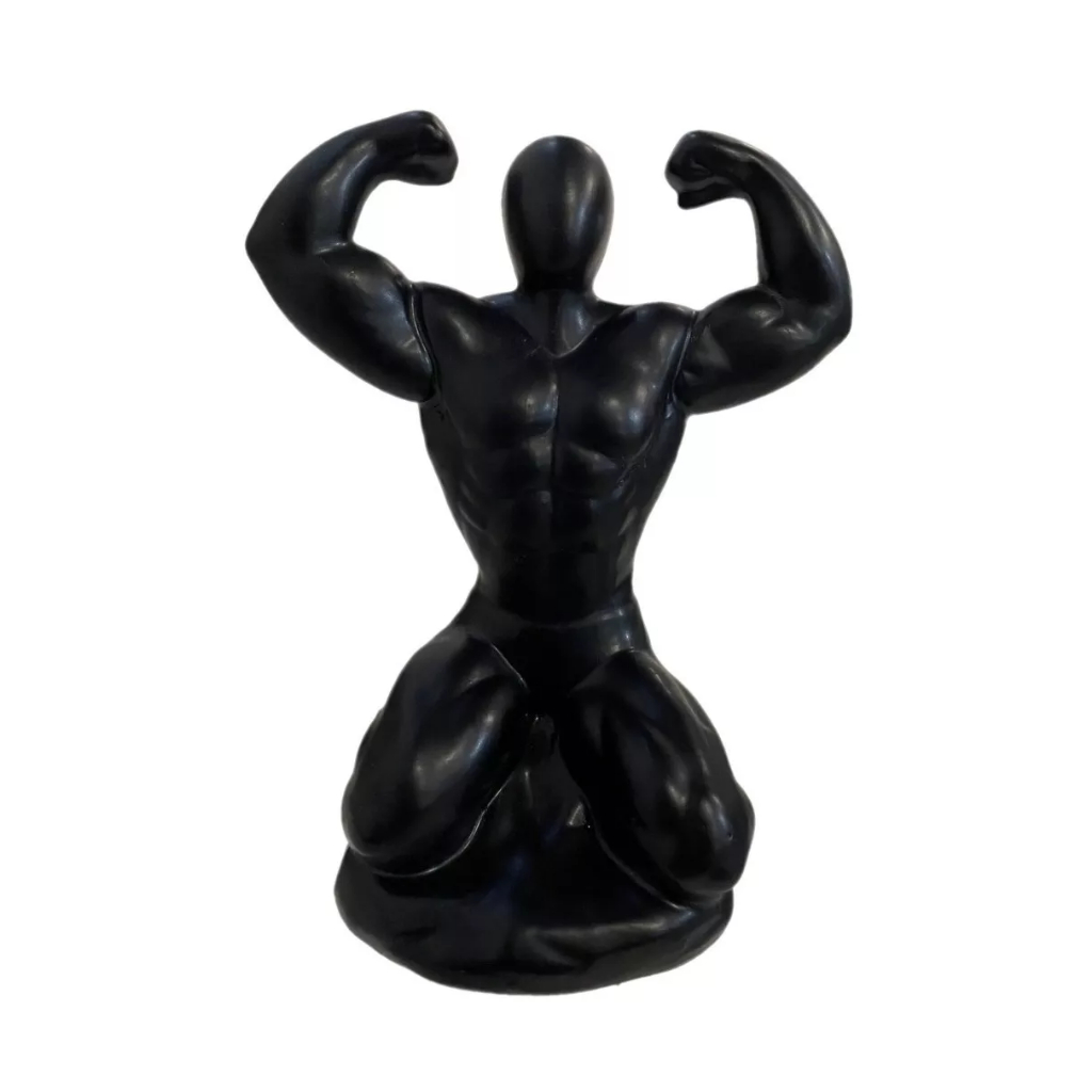Enfeite Decorativo em Resina Homem Musculoso Fisiculturista