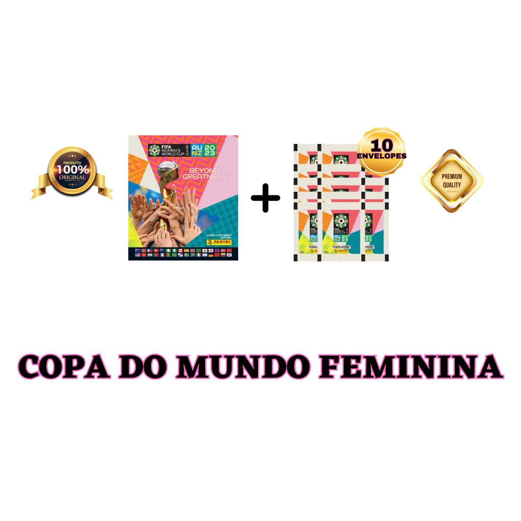Panini FIFA Women's World Cup 2023 Sticker Album - 80 Pages, 580 Stickers, Collectible Football Album