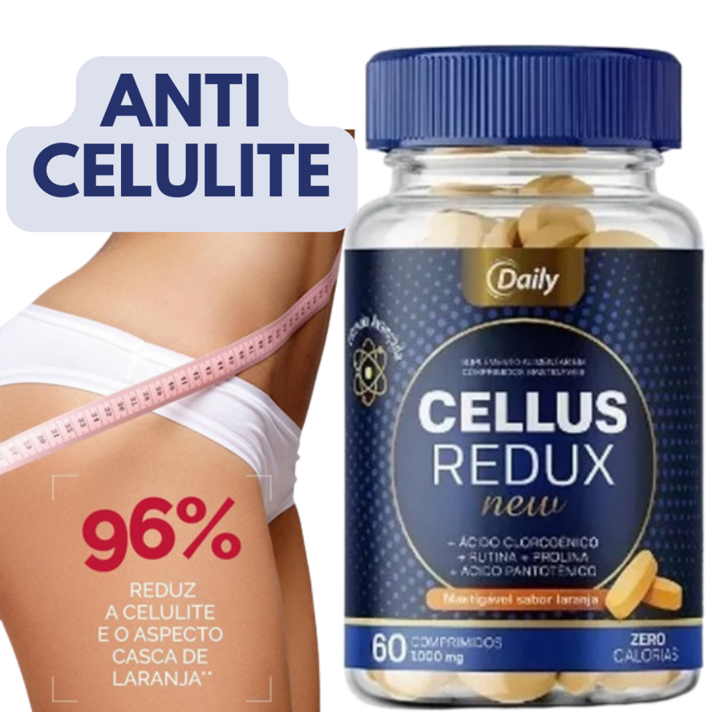 Suplemento Para Celulite Varizes e Estrias Celluls Redux 60 Comprimidos ...