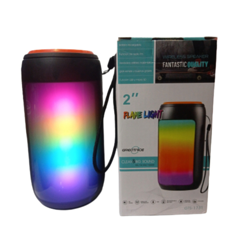 Caixa de som colorida GRECITNICE GTS-1731