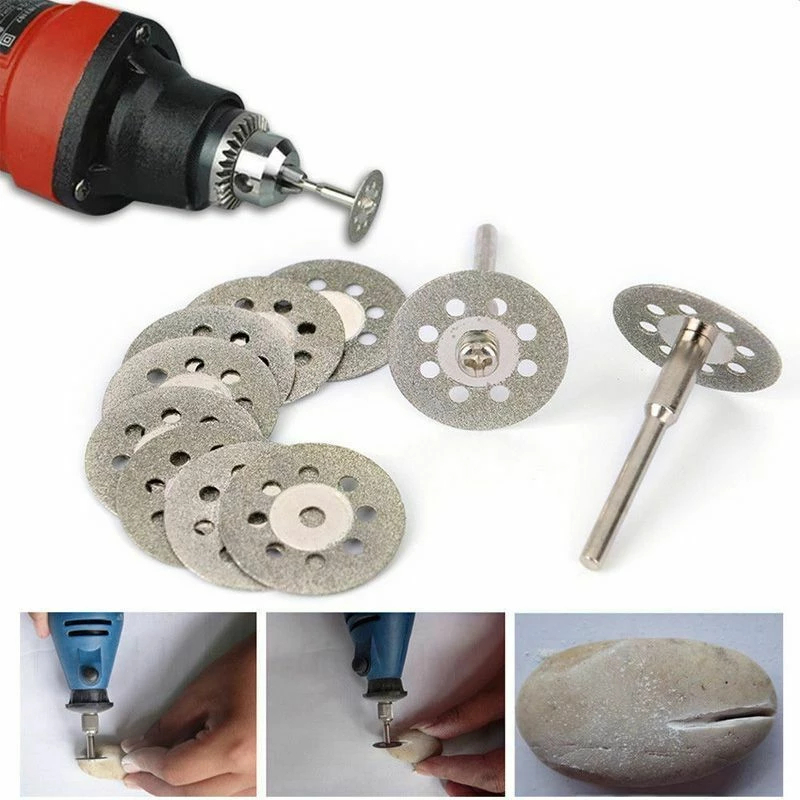 10 Mini Disco Diamantado 22 Mm Micro Retifica Marcenaria