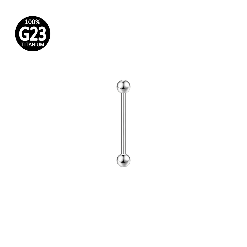 Piercing Titanio Lengua Industrial Por Par | Cuotas Sin Interés - Foto 12
