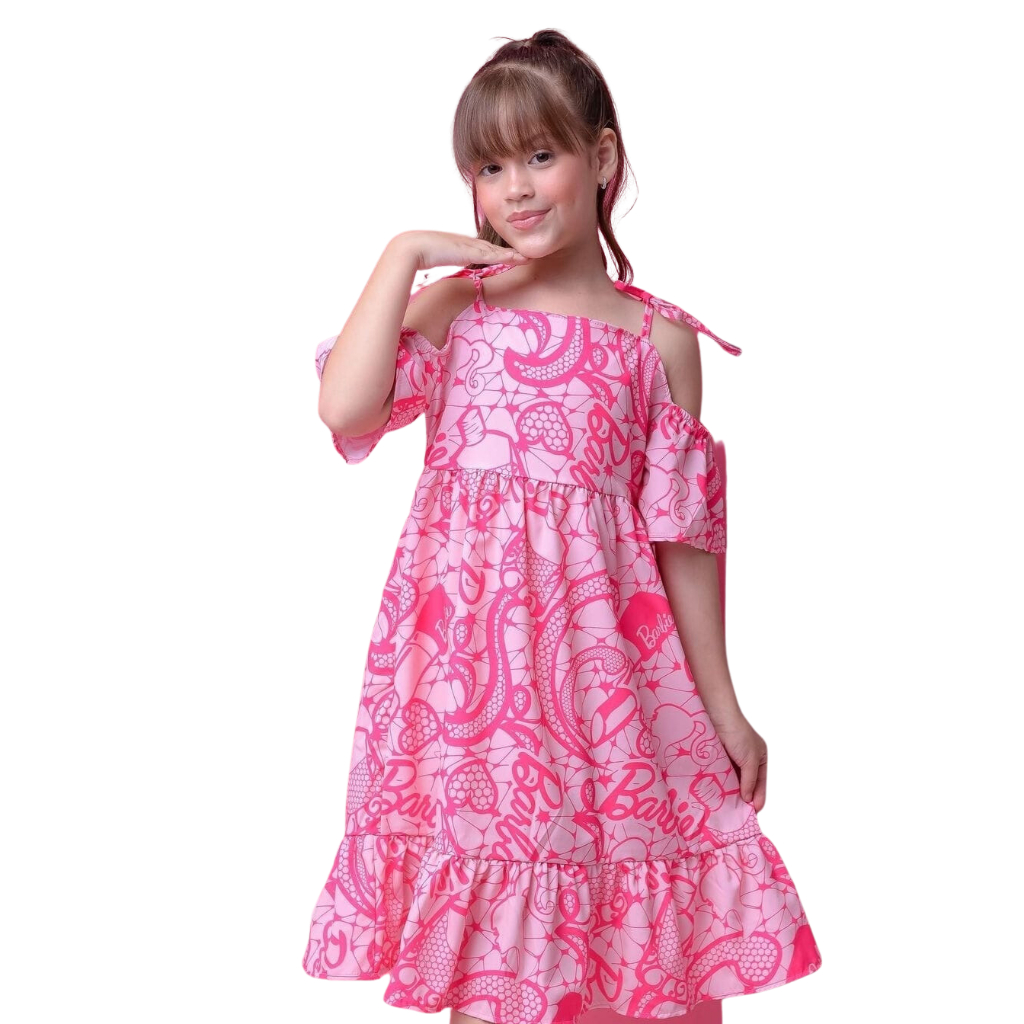 Vestido Chemise Barbie Infantil 2 Anos, Roupa Infantil para Menina Barbie  Nunca Usado 40698531