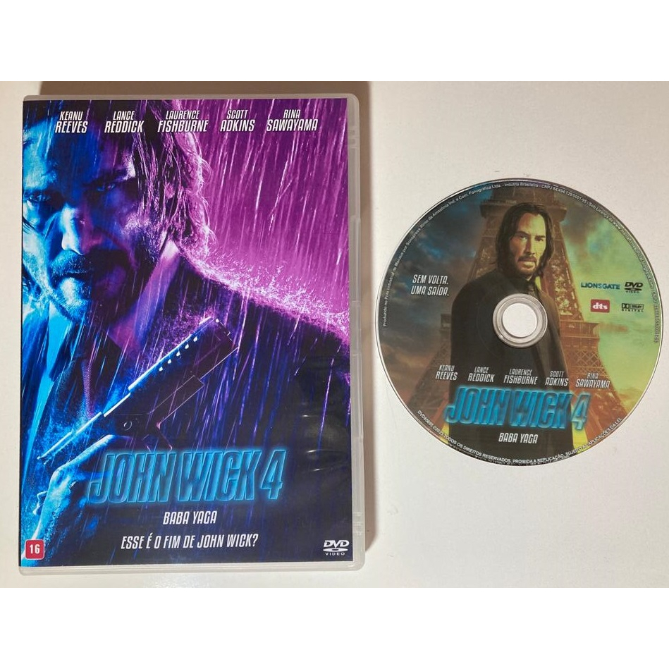 Dvd John Wick 4 - Baba Yaga (2023) Dublado E Legendado