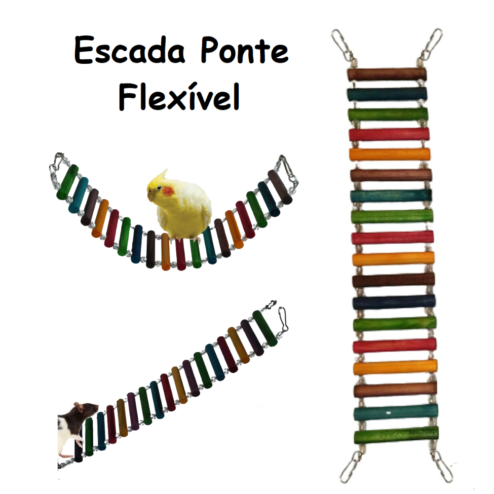 NUSITOU Escada De Escalada Para Hamster Brinquedos De Madeira Brinquedos  Para Periquito Brinquedos Para Mastigar Escada Para Hamster Anão Brinquedos  Para Mastigar Escada De Hamster