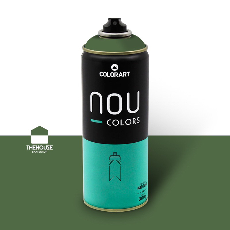 Tinta Spray Nou Colors Verde Caqui 400ml