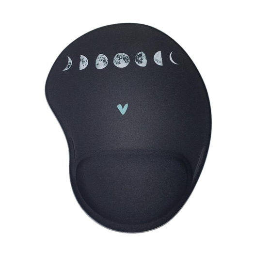 Mouse pad gota com apoio - Fases da Lua | Shopee Brasil