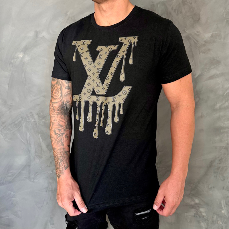 Camiseta 40.1 linha premium LV preta peruana | Shopee Brasil