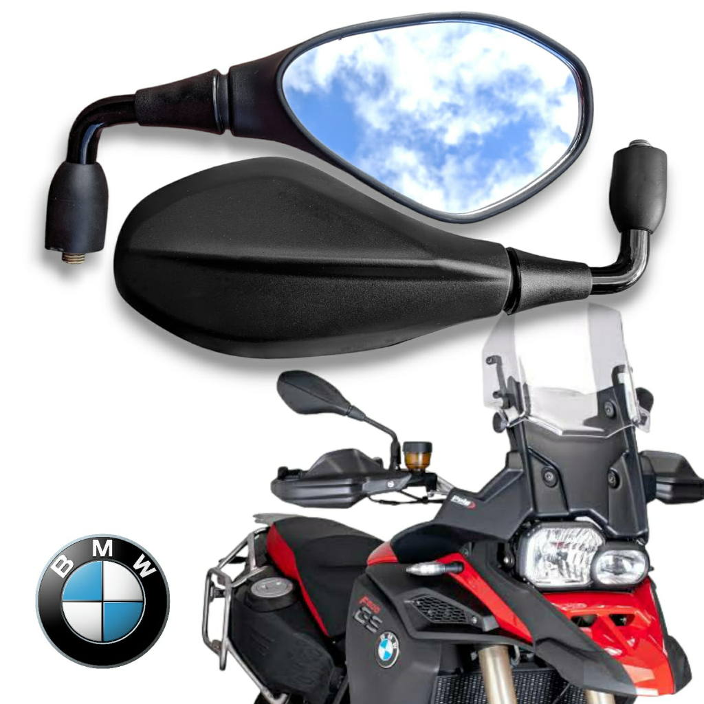 Espelho Retrovisor Bmw F Gs Haste Graus Cg Titan Fan Xre Bros Shopee