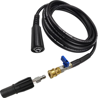 Kit Bico Curto Registro Engate Rápido Mangueira Compatível Lavadora de Alta Pressão Wap 5100 Turbo