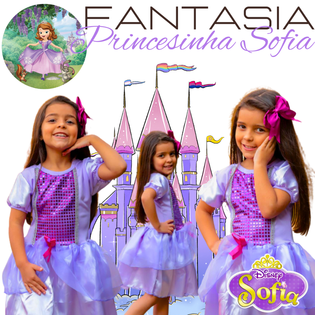 Fantasia Princesa Sofia em Oferta