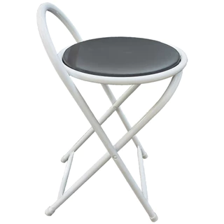 Banco Baixo Dobrável Articulavel e Compacto com 50 cm Altura Branco