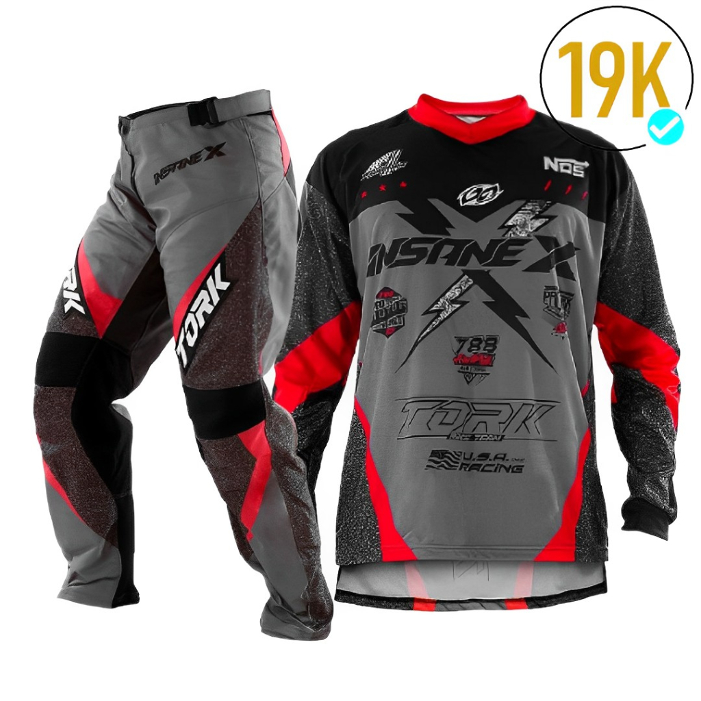 Conjunto calça e camisa hot sale motocross