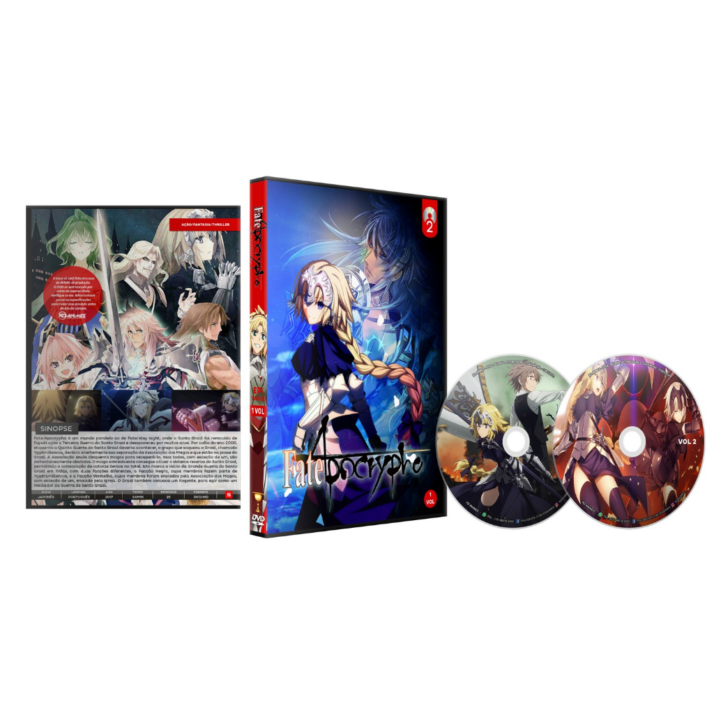 Dvd Anime Fate Apocrypha Série Completa | Shopee Brasil