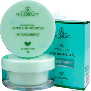 GEL HIDRATANTE FACIAL ANTIOLEOSIDADE PHÁLLEBEAUTY HIDRATA NUTRE A PELE