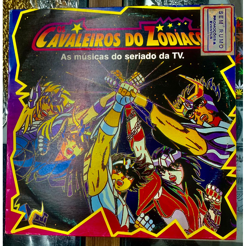 Lp vinil cavaleiros do zodíaco encarte VG