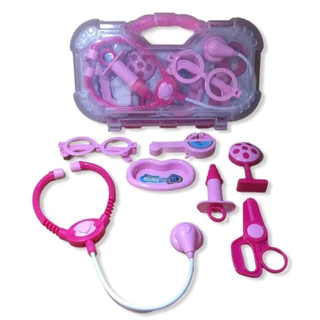 Maleta Kit Medico Rosa Brinquedo Doutora Medicina Enfermeira Mini Faz de Conta