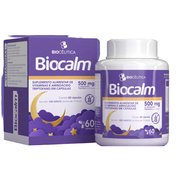 Biocalm Suplemento Alimentar 60 Capsulas Biocêutica | Shopee Brasil