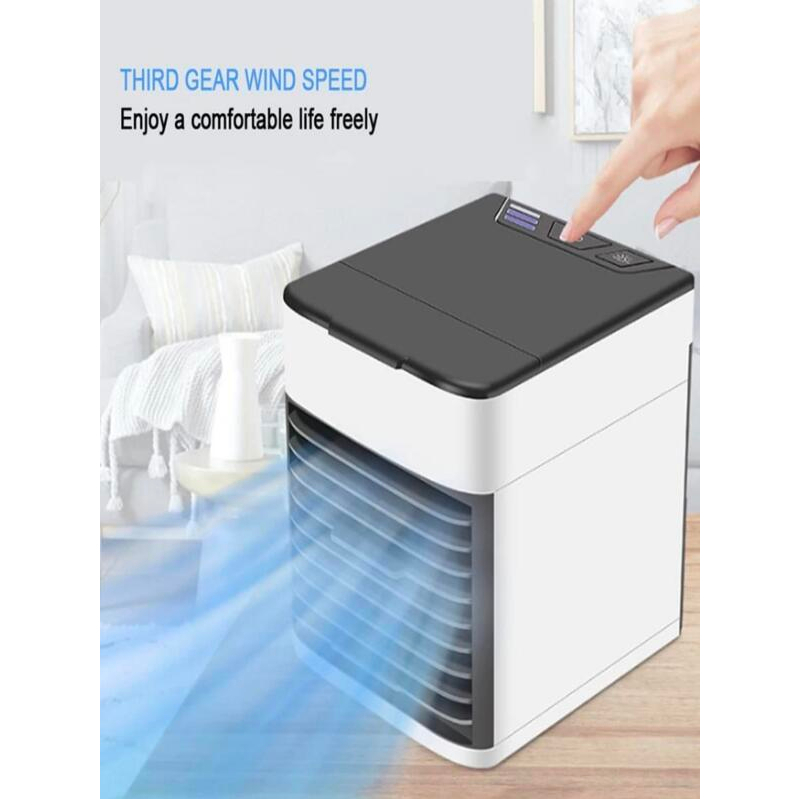 Mini Ar Condicionado Portátil Refrigerador De Mesa Com Led Air Cooler Climatizador