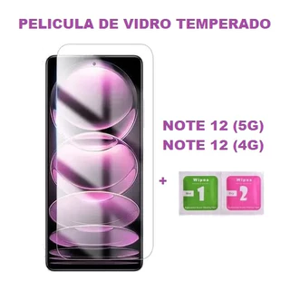 Película Compativél para Xiaomi Note 12 5G e Note 12 (4G) De Vidro Sem Borda