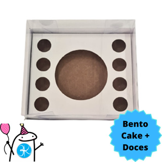Kit 12 Caixas Bento Cake + Docinhos