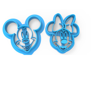 Cortador de Biscoito Pasta Americana Biscuit Mickey e Minnie CT10991