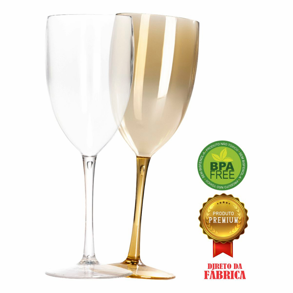 Kit 50 Taças Vinho/drink 420ml Acrílico